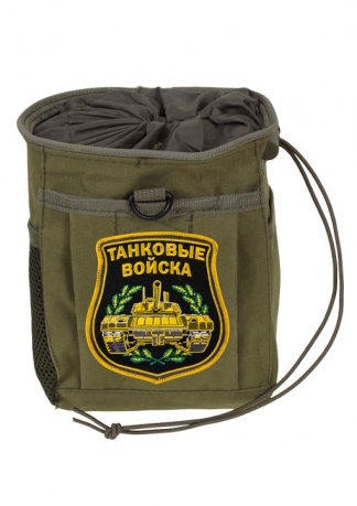 Надежная поясная сумка для фляги с нашивкой Танковые Войска 