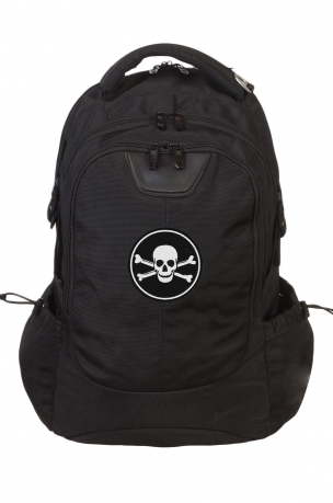 Крутой надежный рюкзак с нашивкой Пиратский флаг (29 л) 