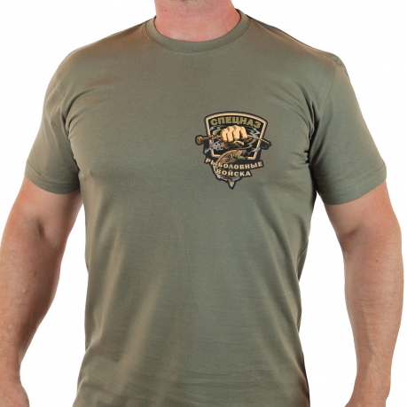 Крутая футболка с принтом "Рыболовные войска" 