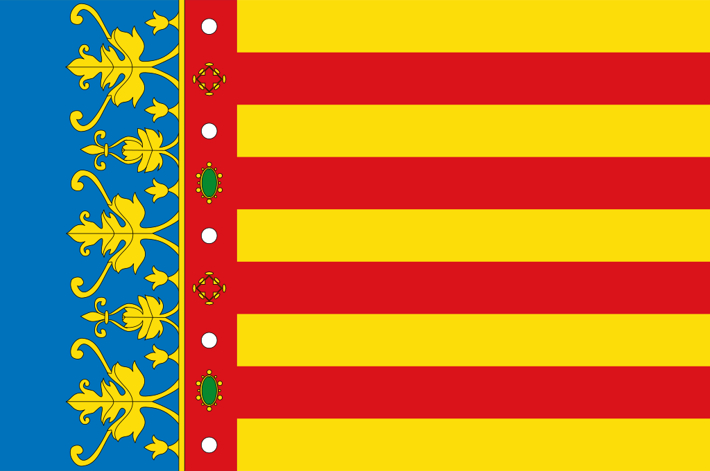 Флаг города Валенсия, Испания