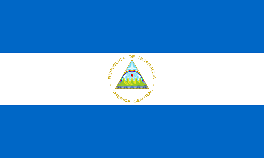 Флаг ВМС (военно-морские силы) Никарагуа