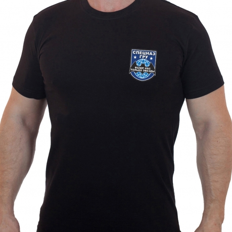 Черная футболка Спецназа ГРУ 