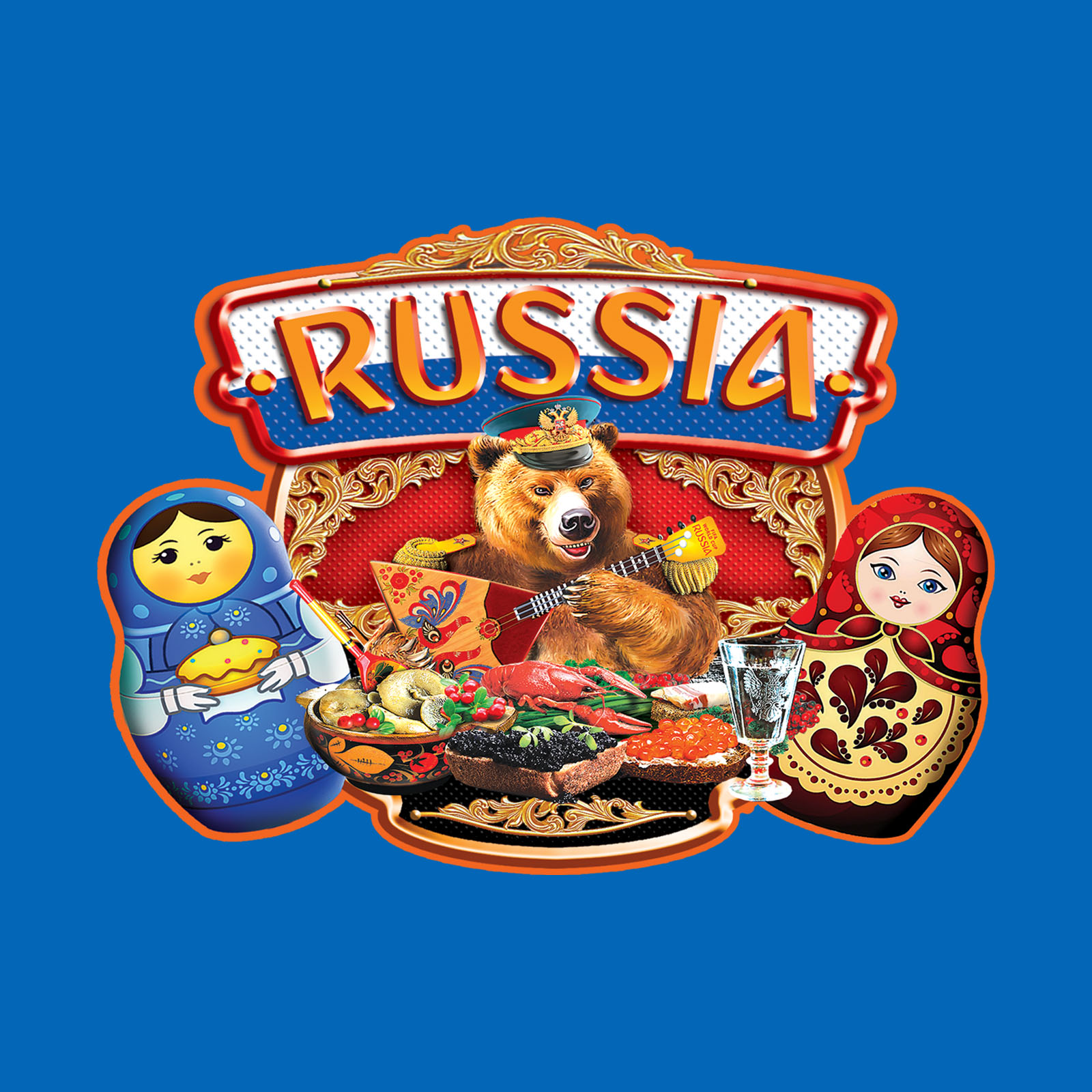 Сочная мужская футболка Россия 