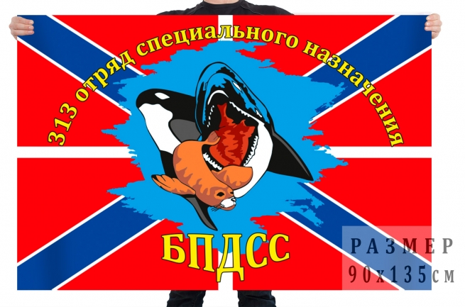 Флаг 313 ОСпН Военно-морского флота РФ 