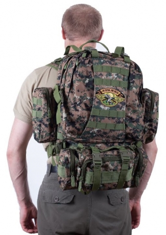 Мужской охотничий рюкзак US Assault с нашивкой Ни пуха, Ни пера! 