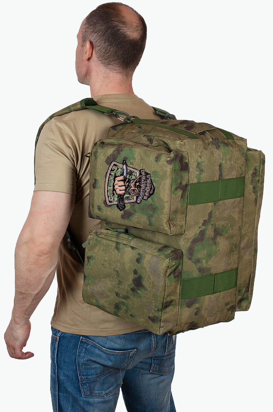 Походная полевая сумка с эмблемой Охотничьих войск (65 л) 