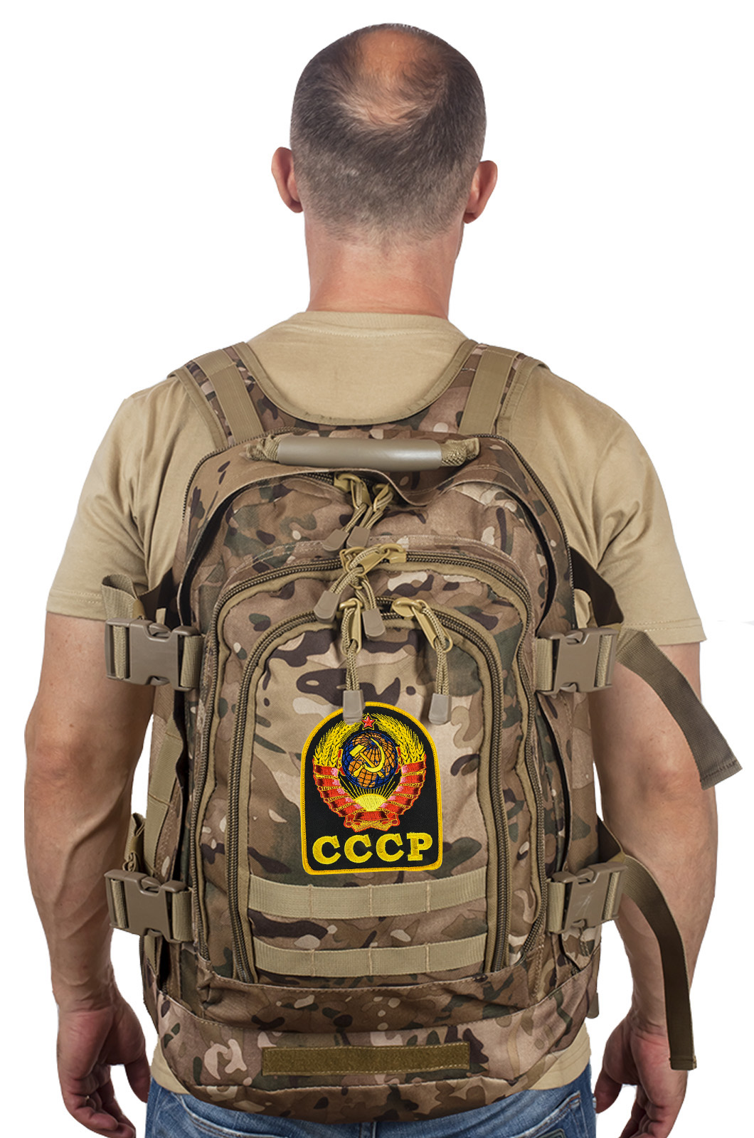Тактический рюкзак разведчика 3-Day Expandable Backpack 08002B Multicam с эмблемой СССР 