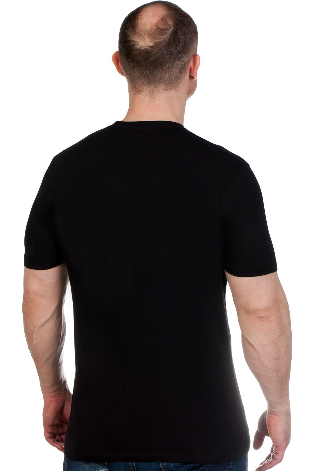Классическая черная футболка с эмблемой ФСО 