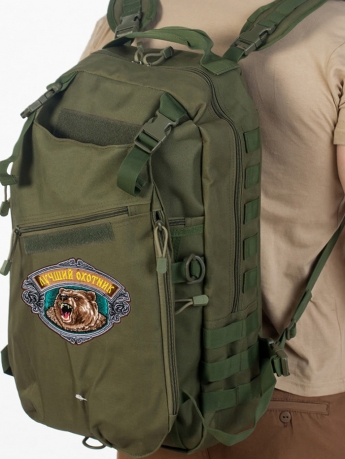 Надежный внушительный рюкзак с нашивкой Лучший Охотник 