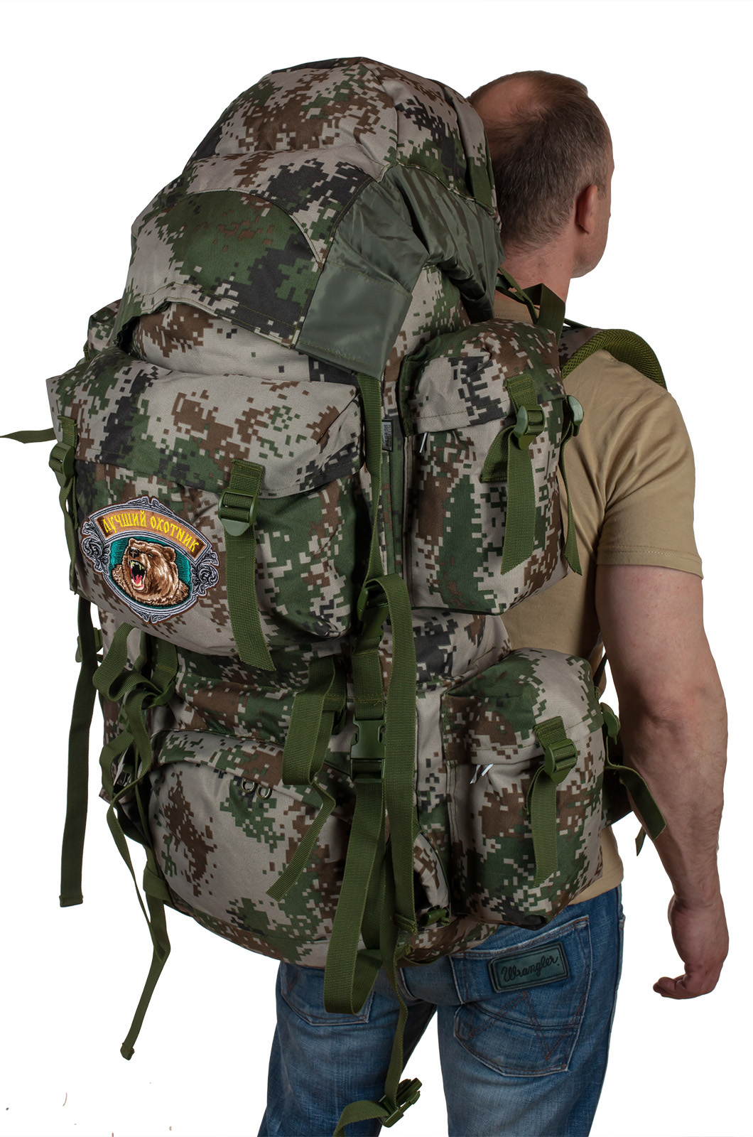 Стильный вместительный рюкзак с нашивкой Лучший Охотник 