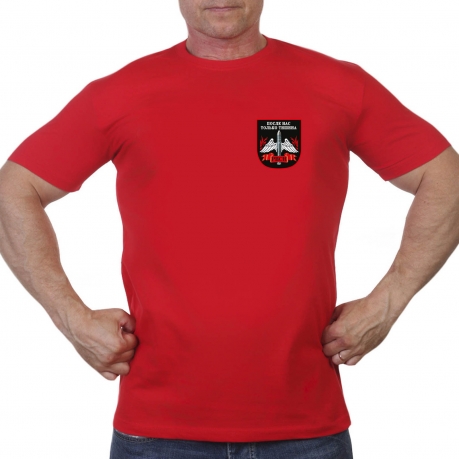 Оливковая футболка с термотрансфером "РВСН" 
