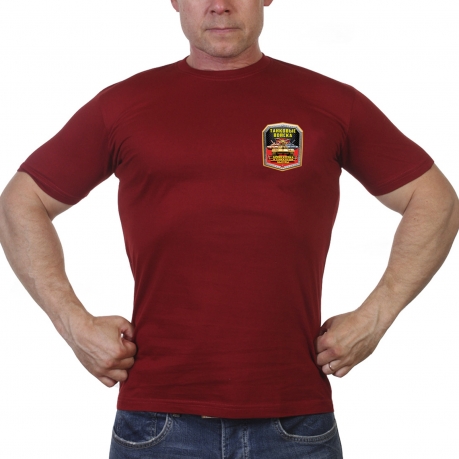 Краповая военная футболка танкиста 
