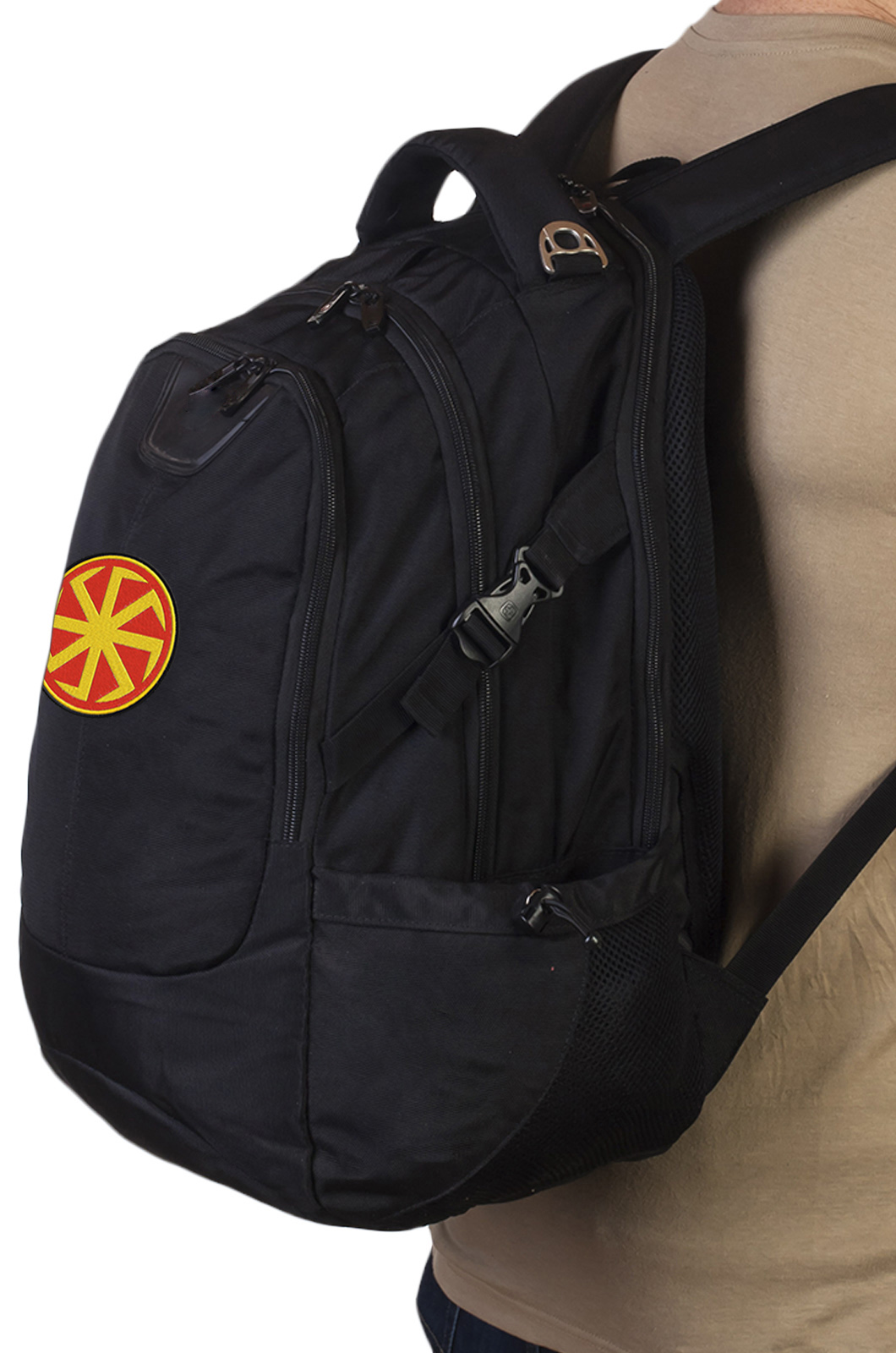 Надежный крутой рюкзак с нашивкой Коловрат (29 л) 