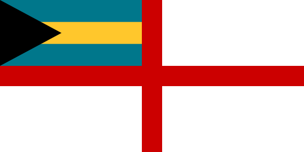 Флаг ВМС (военно-морские силы) Багамских Островов
