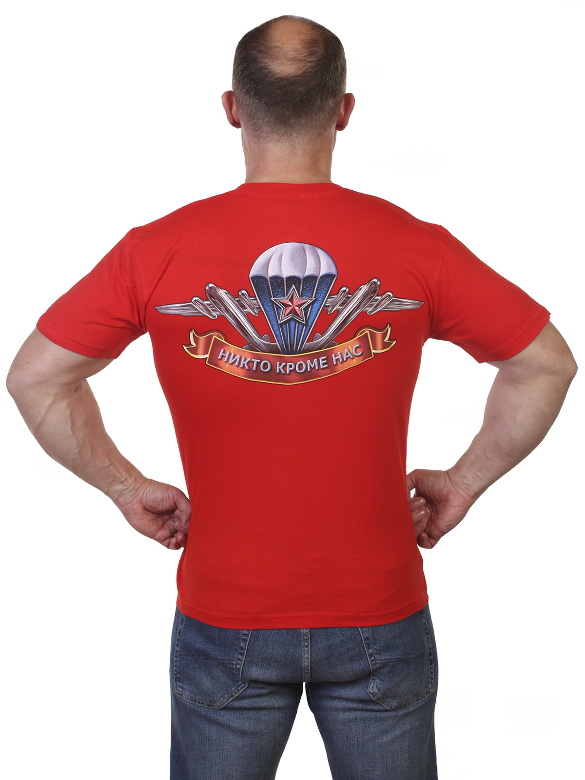 Красная футболка "Слава ВДВ" 