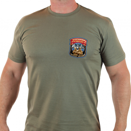 Строгая армейская футболка Военная разведка 100 лет 