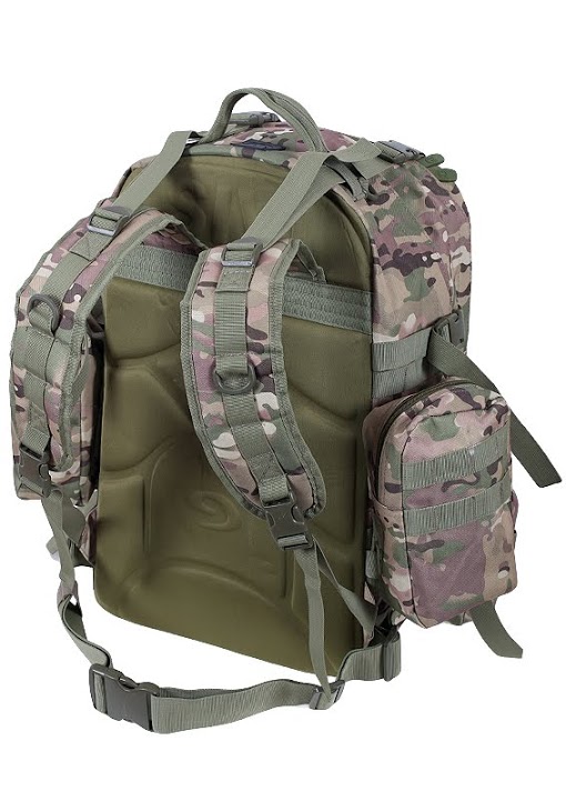 Надежный камуфляжный рюкзак с нашивкой Потомственный Казак (35-40 л) 