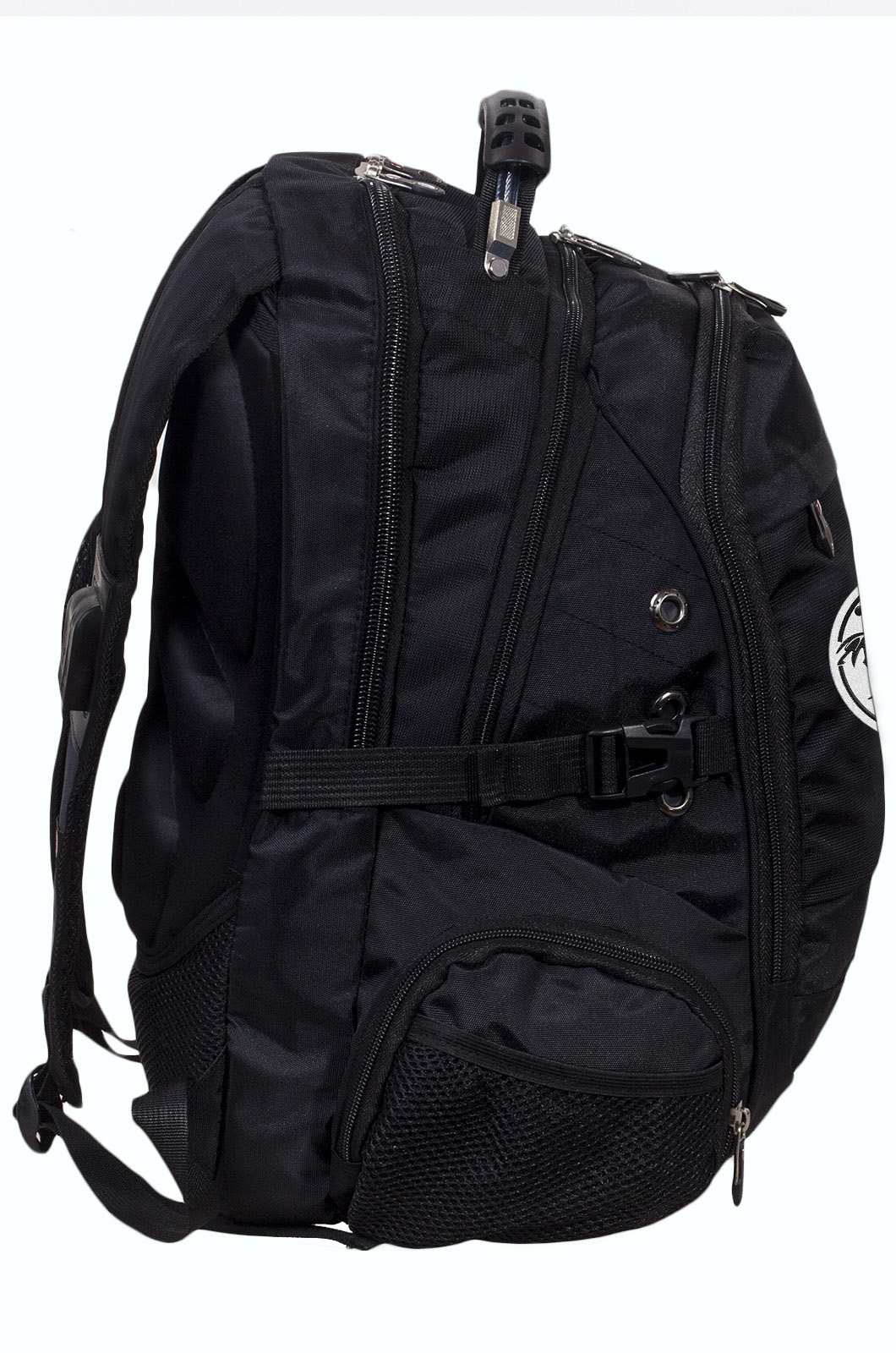 Черный рюкзак с эмблемой Торез Оплот Спецназ (36 - 55 л) 