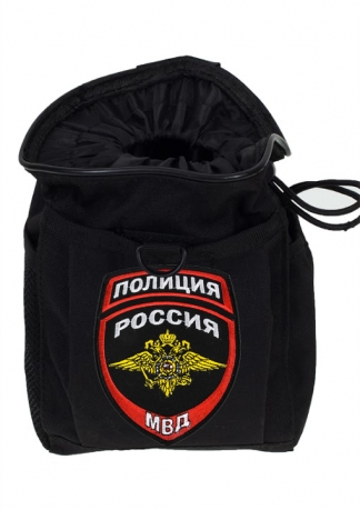 Поясной надежный чехол для фляги с нашивкой Полиция России 