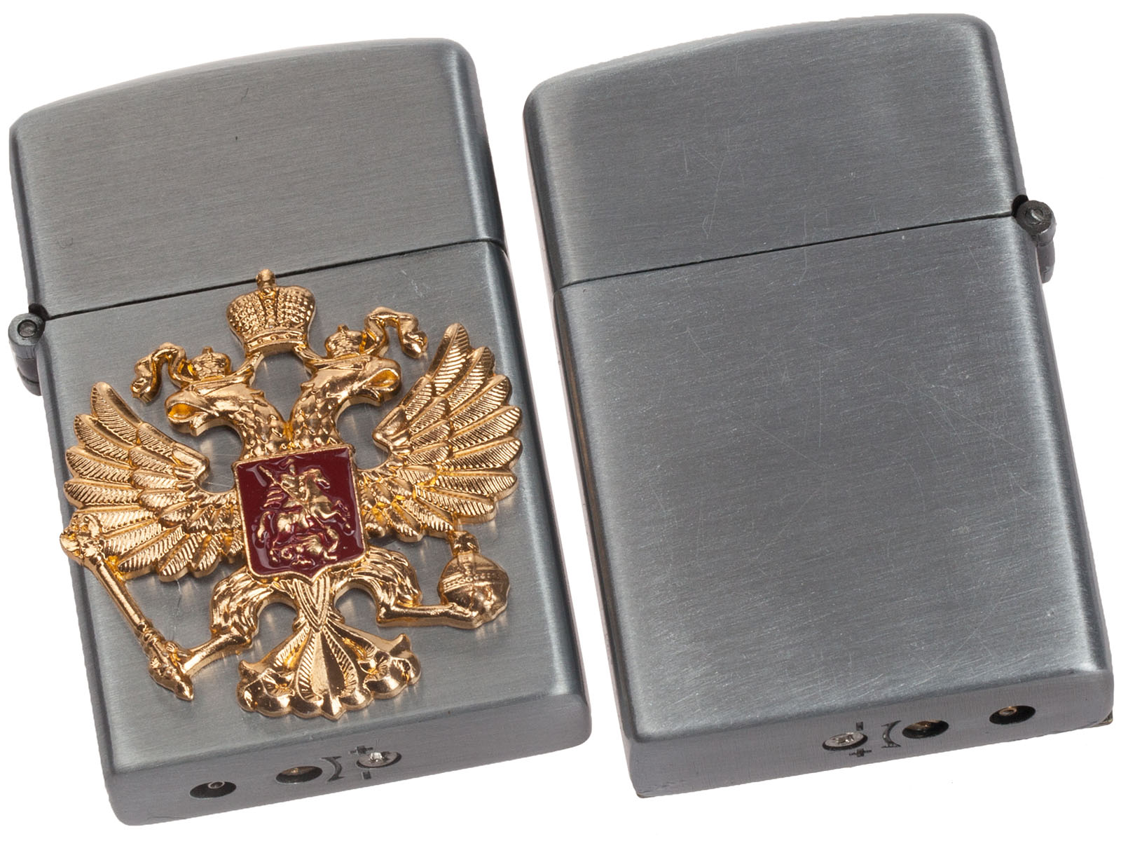 Коллекционная зажигалка с гербом России 