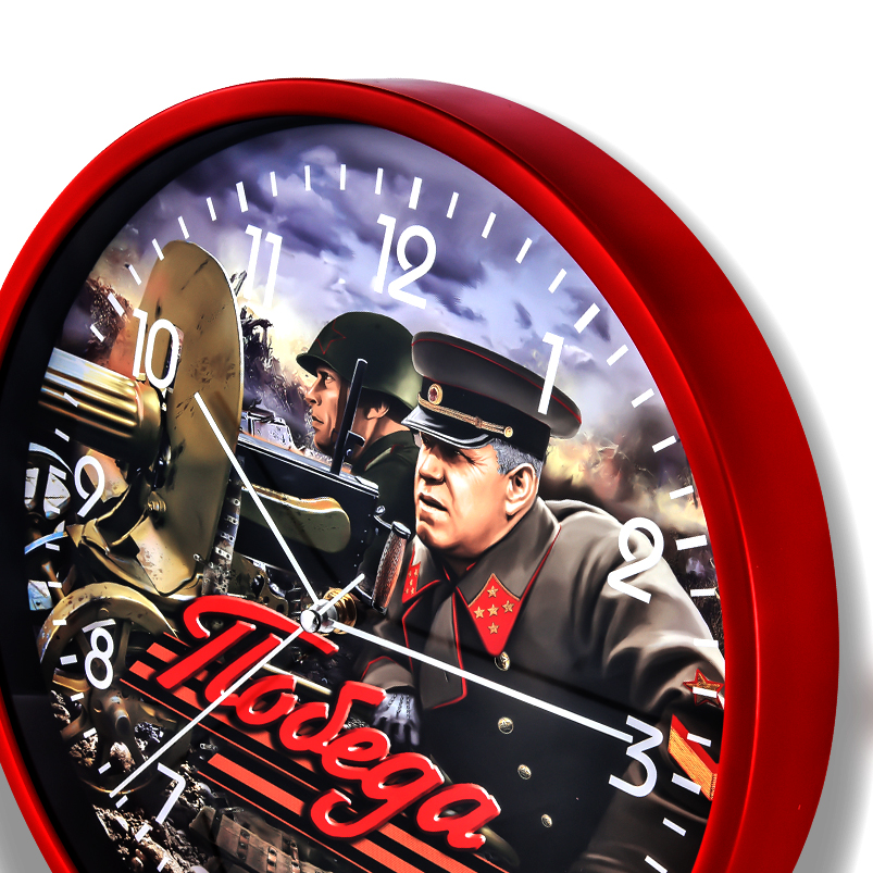 Настенные часы «Победа» с маршалом Жуковым 