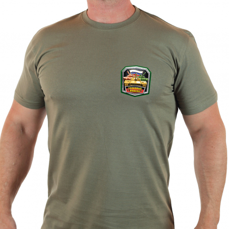 Стильная мужская футболка в танковом дизайне. 