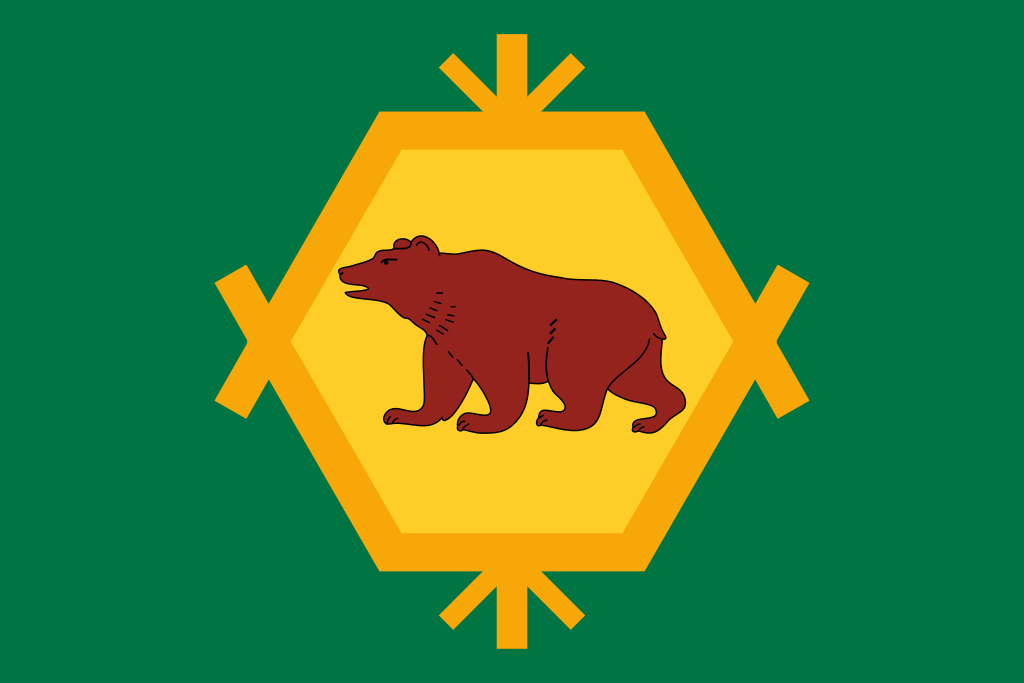 Флаг Бурзянский район Республики Башкортостан