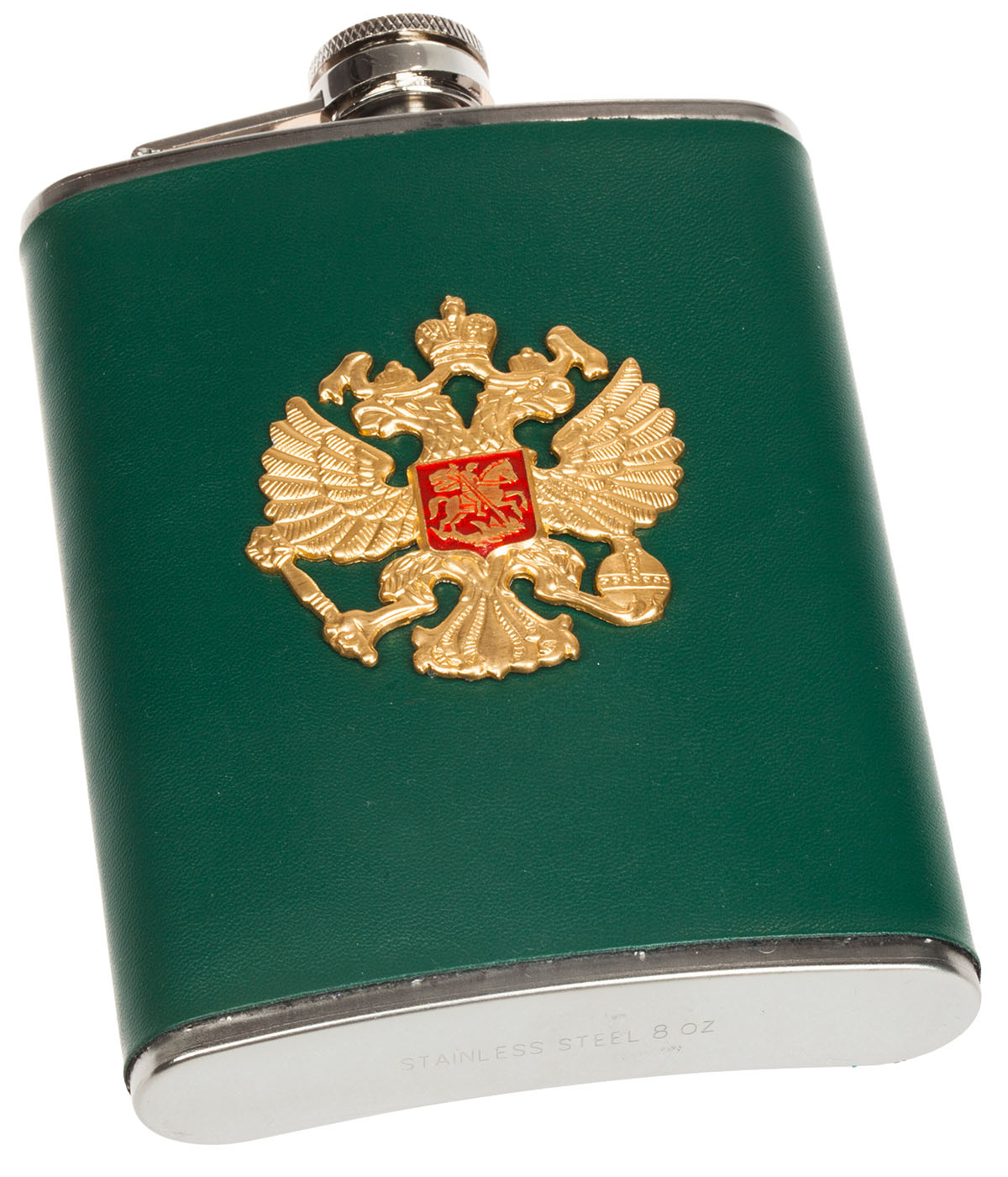 Фляжка для алкоголя "Герб России" в подарок патриоту 
