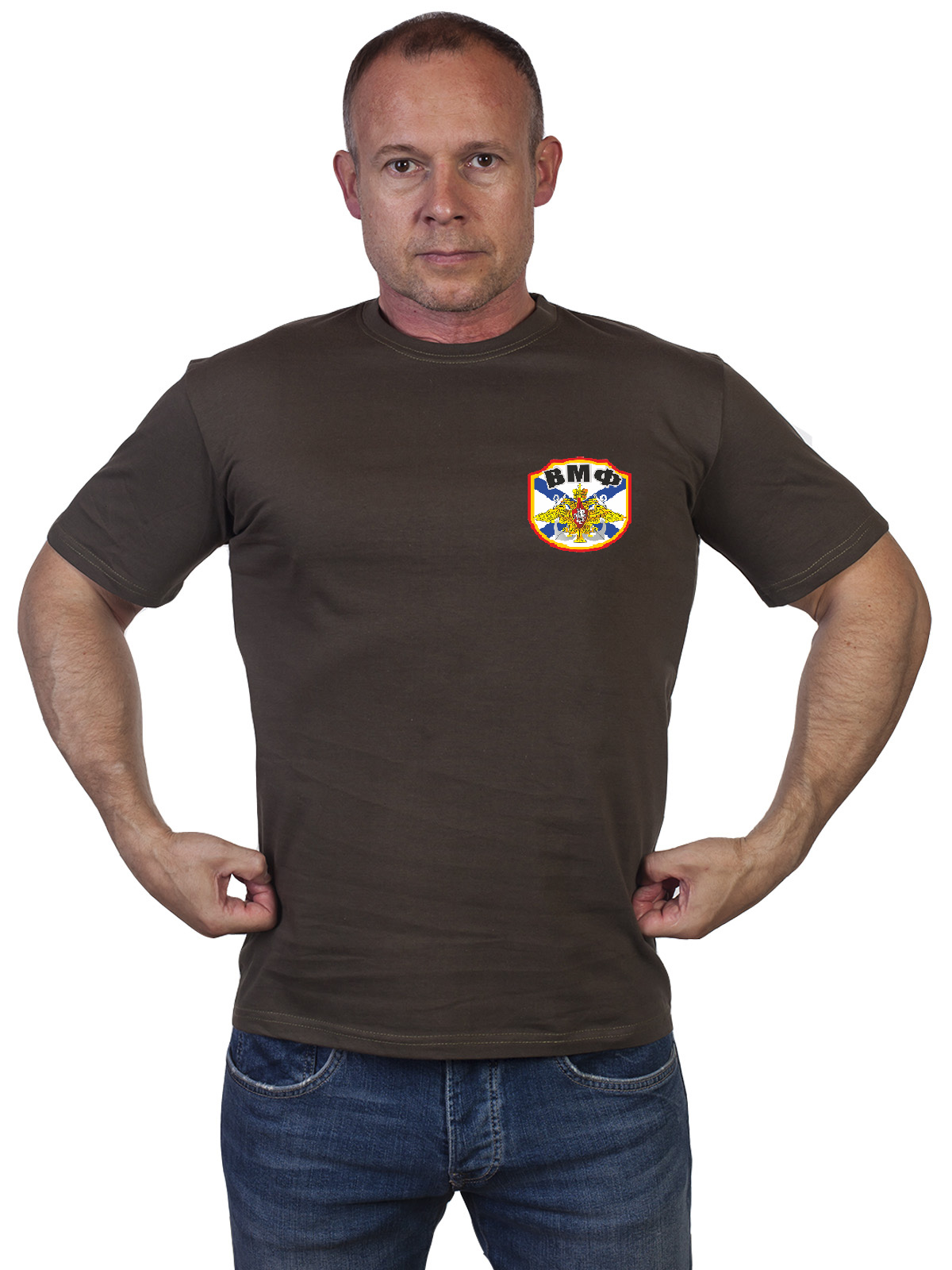 Оливковая футболка ВМФ 