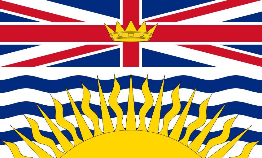 Флаг провинции Британская Колумбия
