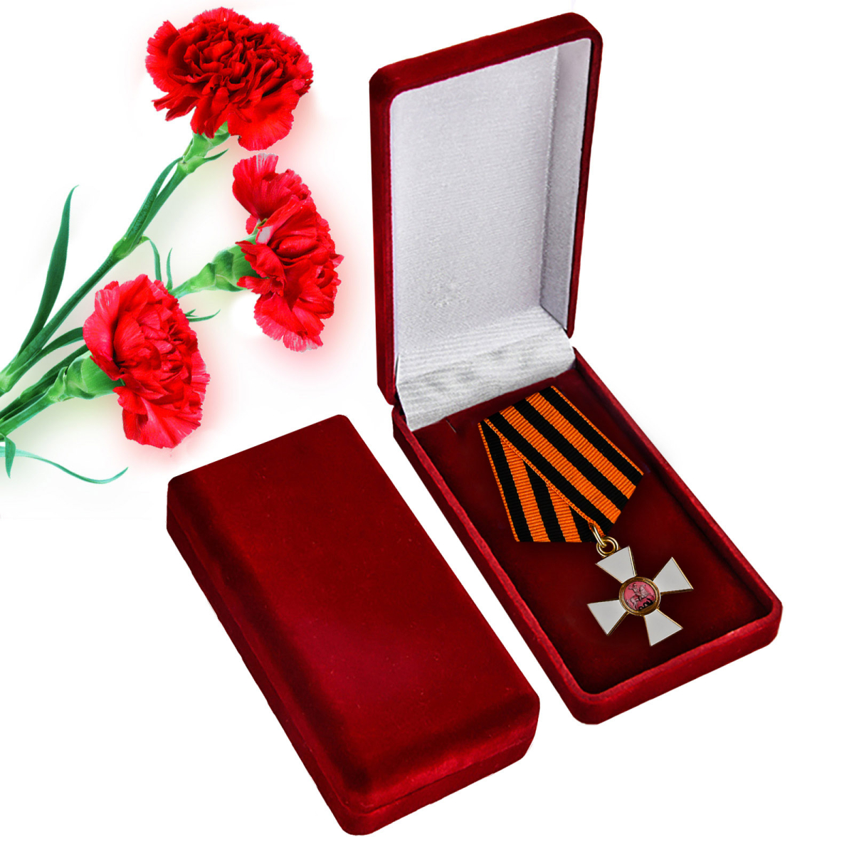 Орден Святого Георгия 4 степени (Знак) в бархатистом футляре