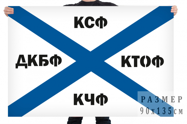 Флаг флотов ВМФ «КСФ-КТОФ-КЧФ-ДКБФ»  