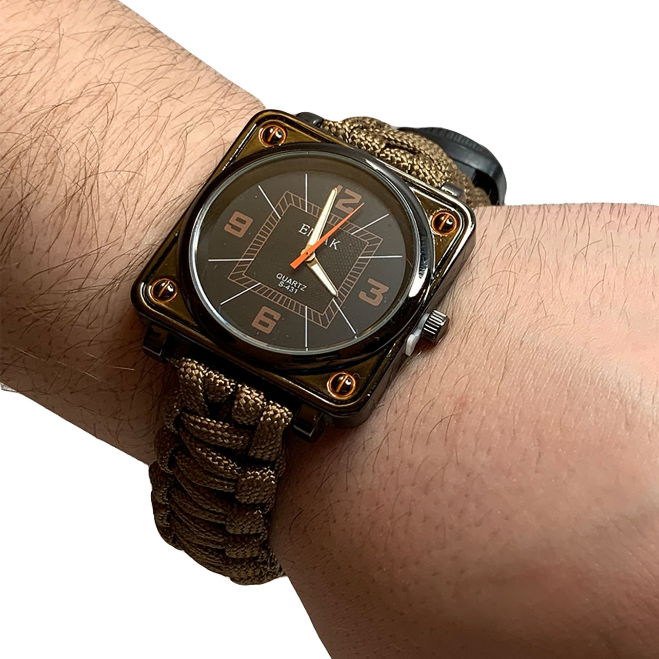 Часы для выживания с паракордовым браслетом EMAK S-431 