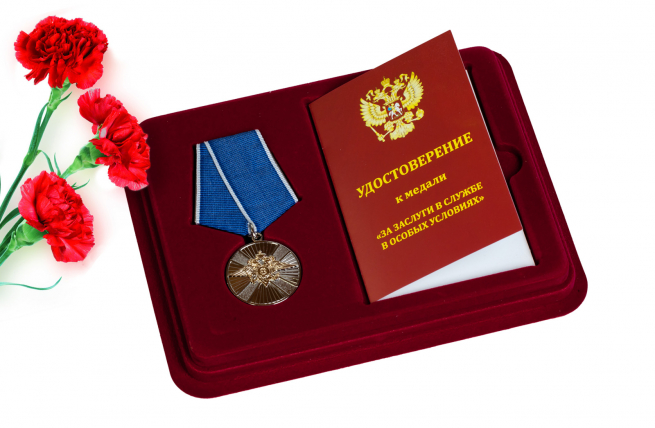 Медаль МВД РФ "За заслуги в службе в особых условиях" 