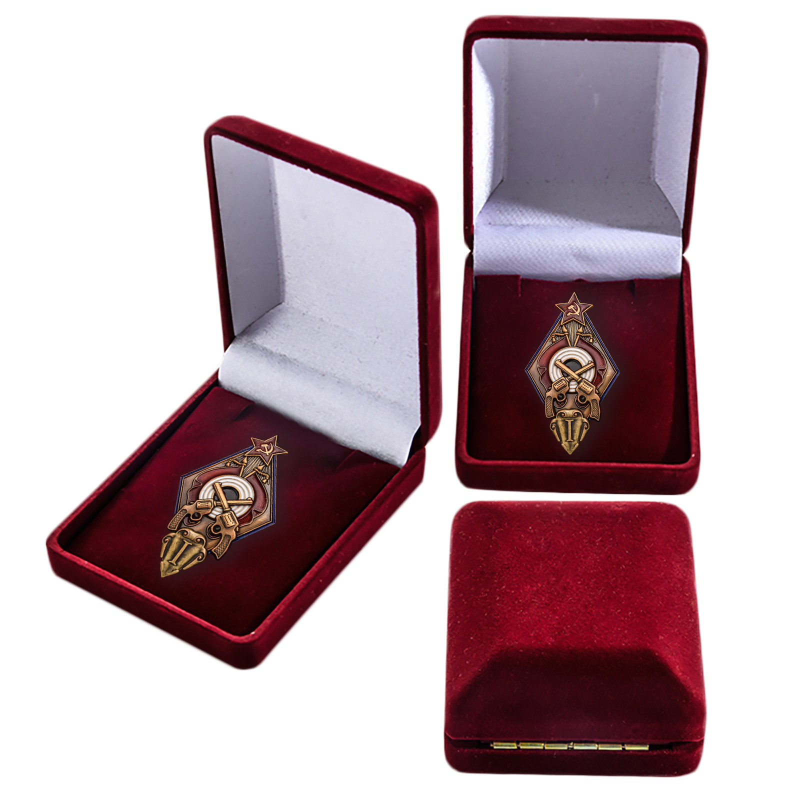 Наградной знак "За стрельбу из револьвера на обязательных стрелковых соревнованиях РККА" 1 степени  Копия