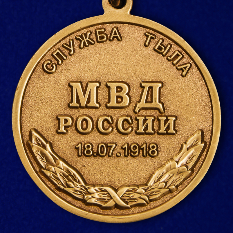 Медаль МВД России "Служба Тыла" в наградном футляре 