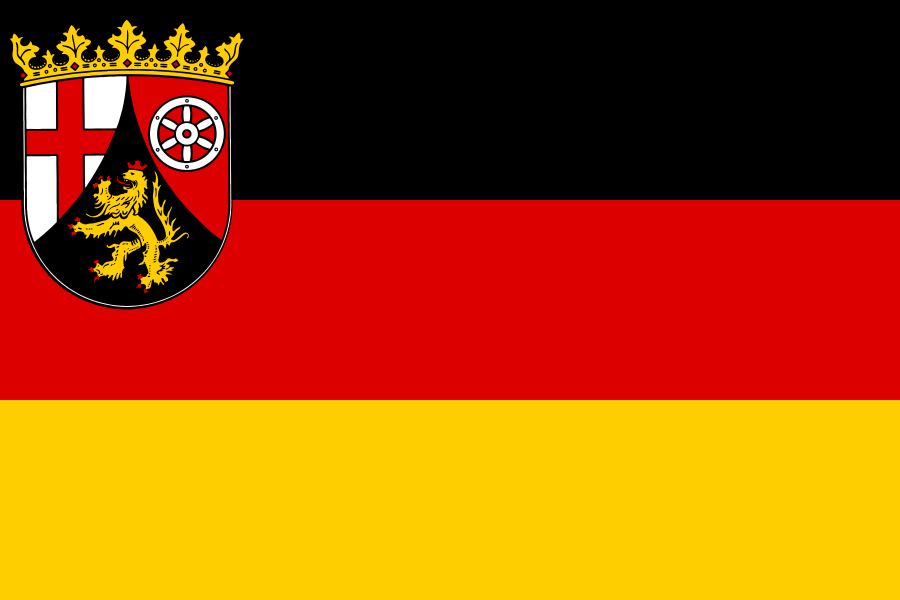 Флаг земли Рейнланд-Пфальц