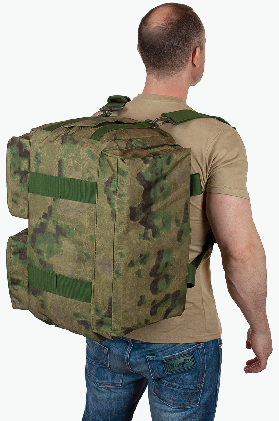 Камуфляжная полевая сумка с нашивкой Рыболовных войск (65 л) 